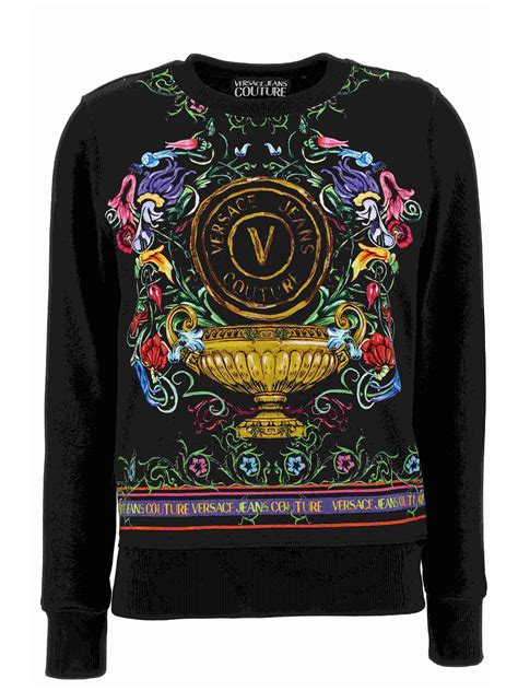 versace couture women's t shirt|Versace jeans couture hoodie.